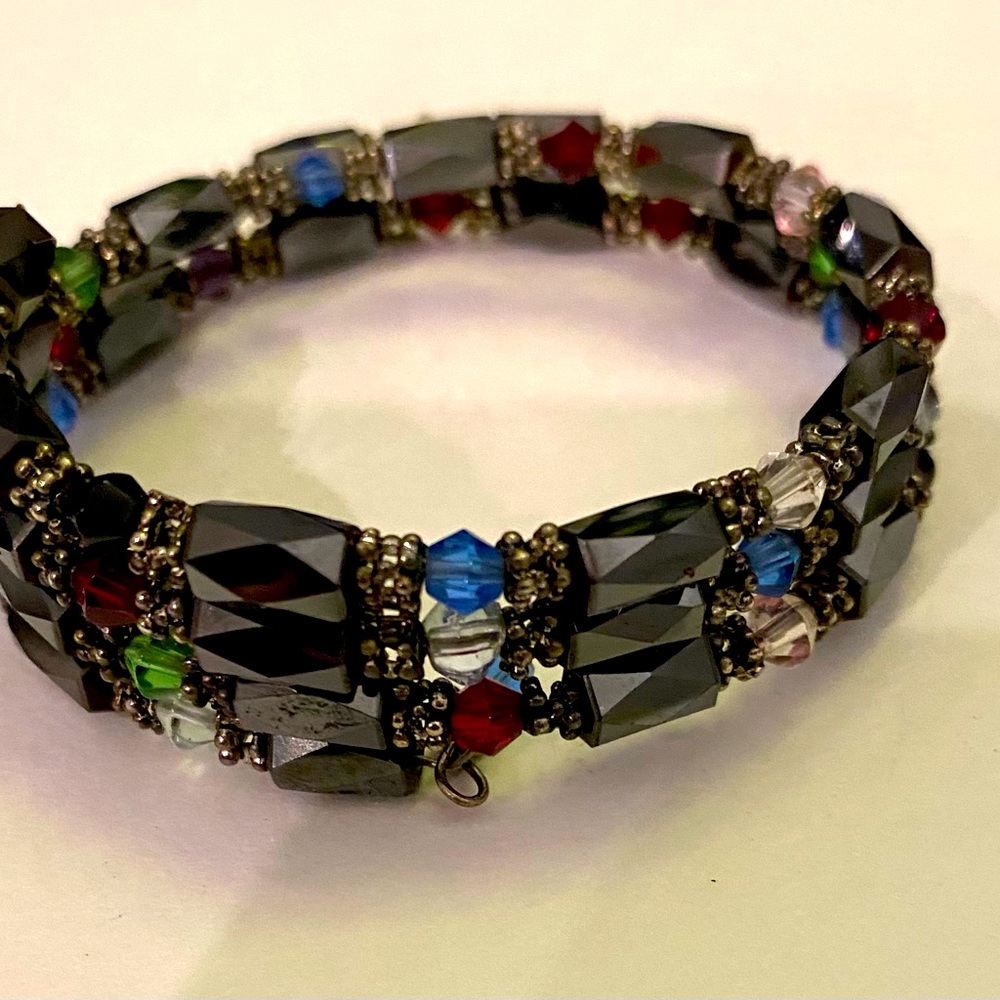 Heavy duty coil wrap bracelet